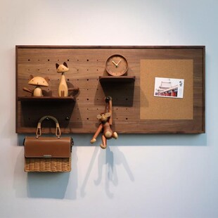 电表箱装饰盖板强电箱弱电箱一体遮挡黑胡桃实木开关保护罩可定制