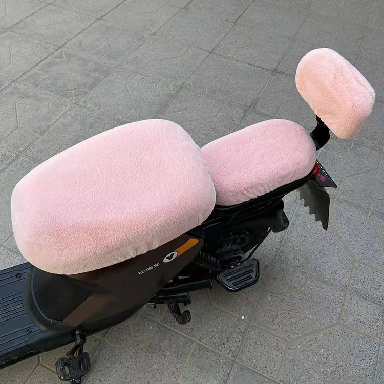 冬季毛绒电动车坐垫座套保暖国标雅迪Q1 DE2爱玛绿源9号小牛