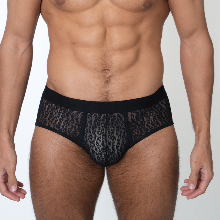 半兽之内“野性呐喊”纯欲网纱豹纹设计感内裤低腰显大男士平角裤,女士内衣/男士内衣/家居服,男平角内裤,淘宝优惠券,粉丝福利购,淘宝优惠卷