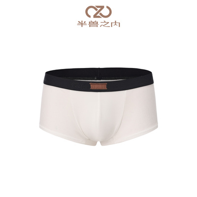半兽之内男士透气抗菌平角内裤