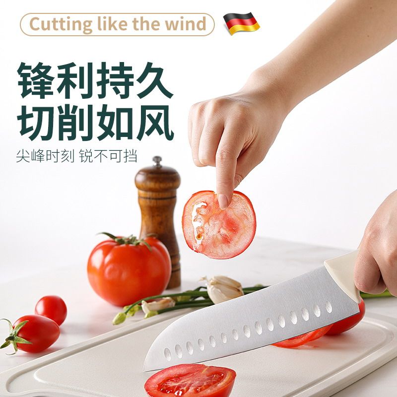 德国厨房刀具套装家用菜刀切片刀砍骨刀水果刀不锈钢整套砧板组合