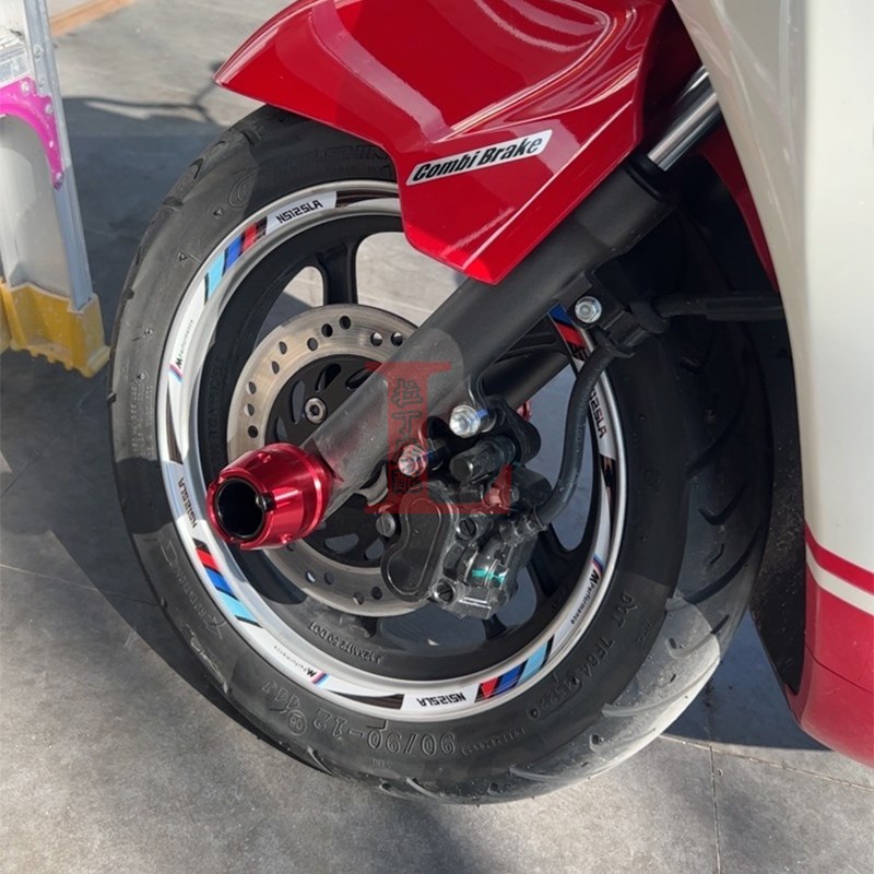 适用本田S125LA改装防摔球排气管防摔棒柱前轮减震防摔块前叉杯