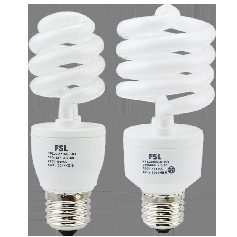 照明节能灯e27螺口8w荧光灯螺旋18w超亮家用灯泡23w光源lamp