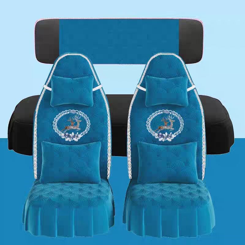 金彭雪贝座套四轮电动车座套坐垫套全包围布艺四季通用冬季荷兰绒