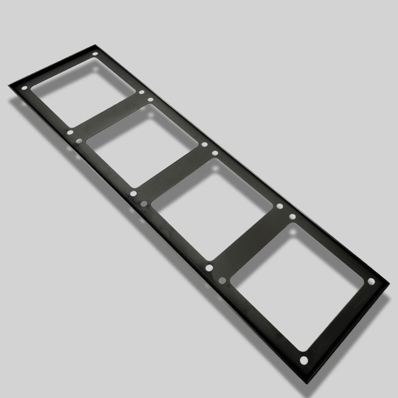 86型连身边框一体组合边框不锈钢暗装开关插座4位联体框墙壁家用