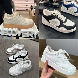 现货 美国正品 女 男女拼色运动增高厚底小白鞋 ALO休闲平底板鞋