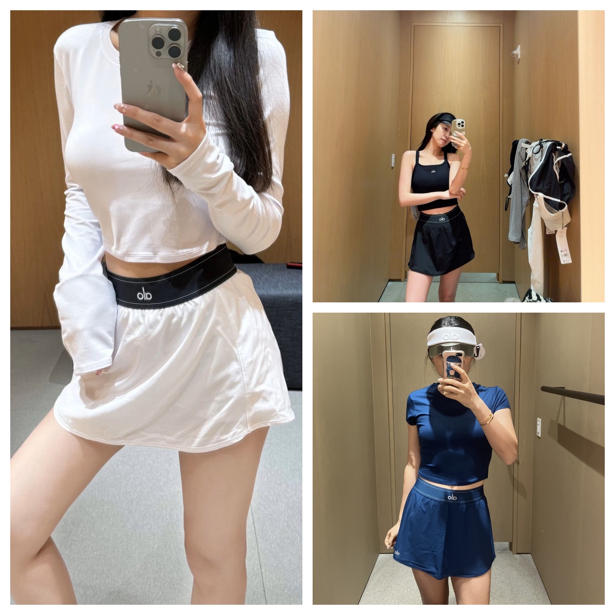 ALO休闲运动透气半身裙网球裙