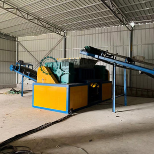 废旧金属撕碎处理生产线 卡车轮胎撕碎机 耀乾 大冰箱家电破碎机