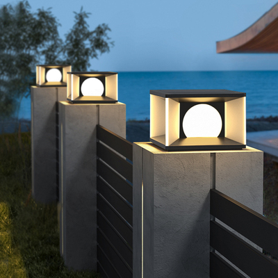 太阳能柱头灯户外庭m院灯防水门柱灯大门灯别墅柱子灯围墙灯门头