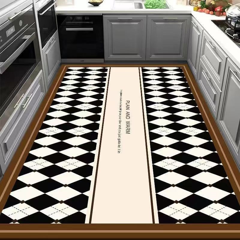 硅藻泥厨房专用地垫吸水防u滑速干可定制浴室垫满铺吸油耐脏可擦