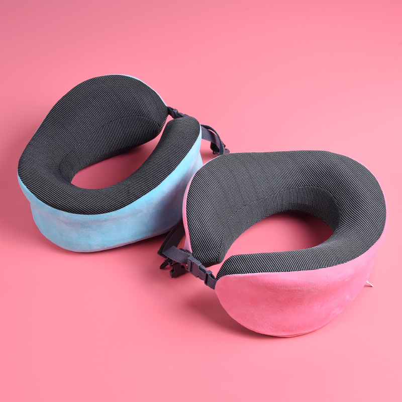 U型枕记a忆棉慢回弹运动风便携可收纳颈枕 车用飞机旅行枕护颈枕