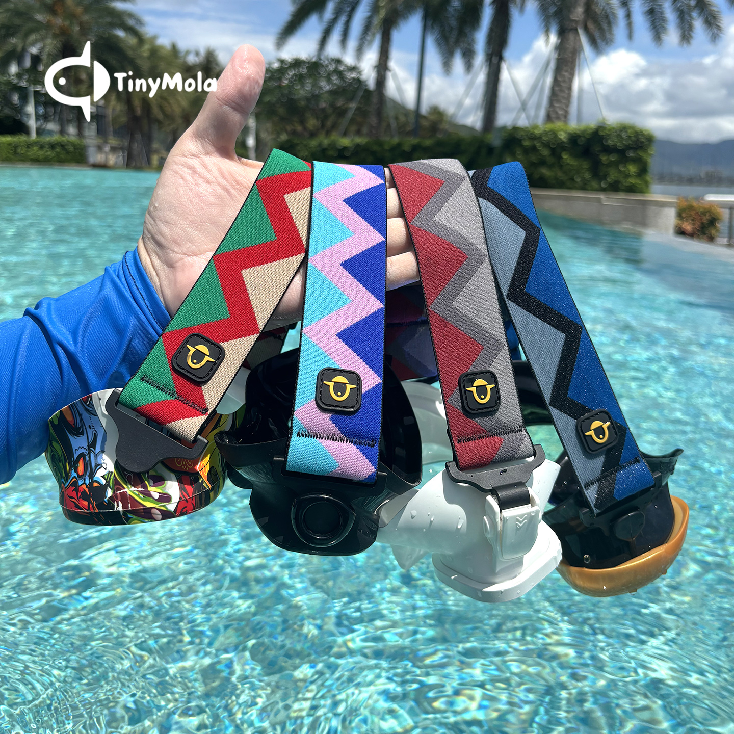 TinyMola弹力面镜带调整固定绑带