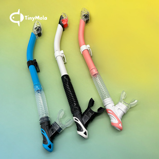 TinyMola 浮潜呼吸管全干式潜水装备水肺深潜水下呼吸器含收纳袋