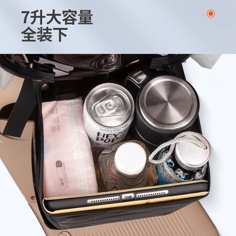 电动自行车骑行挂包雨衣收纳袋前置物挂兜电瓶车头加大车筐