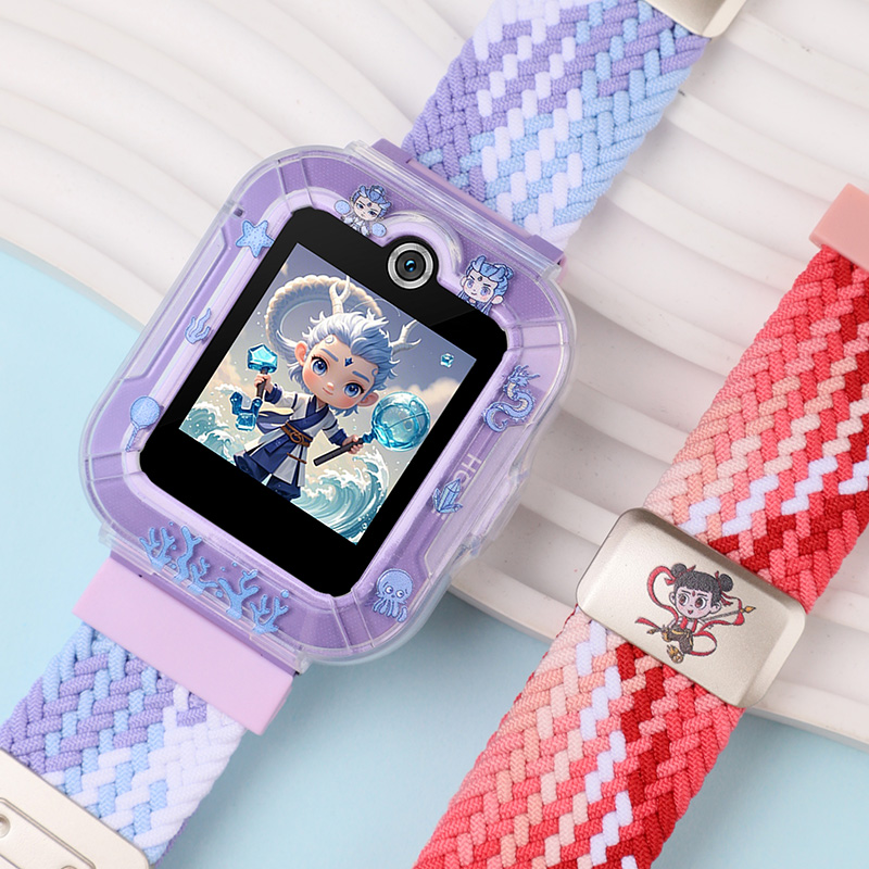 适用华为儿童4Pro磁吸编织表带