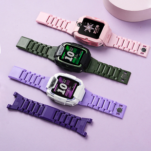 AL00中小学生智能电话加长表链TGR NIK L10替换带配件 4X新耀款 适用于华为儿童手表5Pro表带闪扣磁吸腕带4X