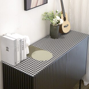 轻奢边角柜皮革垫子防水防油免洗电视柜长方形防尘垫厨房餐桌台布