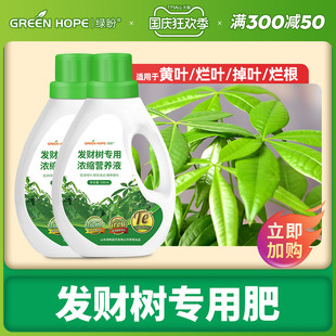 发财树肥料专用肥营养液专用土颗粒养发财树黄叶金钱树室内通用型