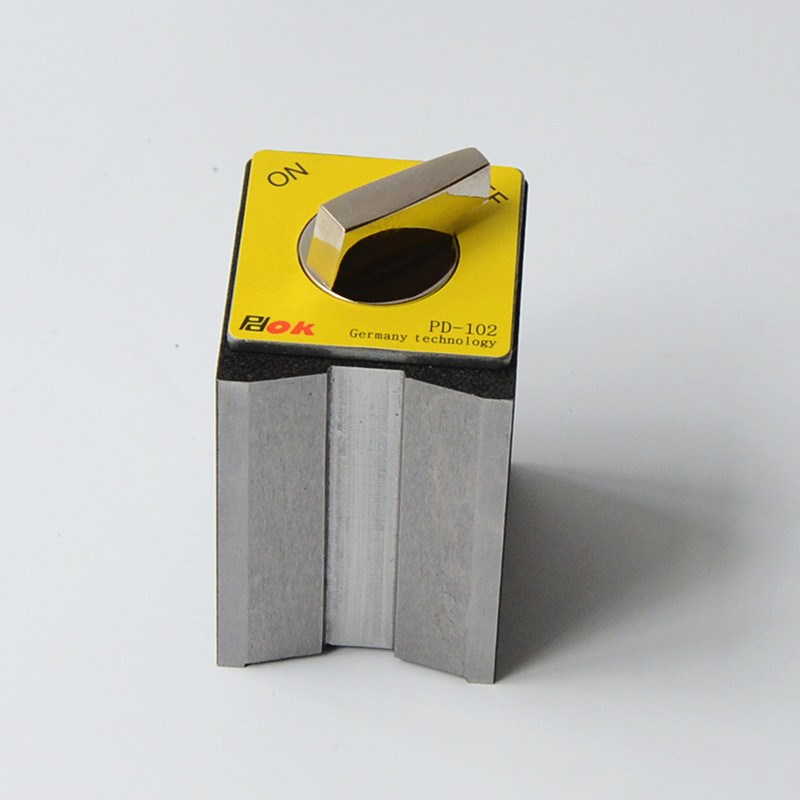 带手柄磁力座磁铁PD-102S强力开关磁性座吸力100kgf尺寸50*55*75