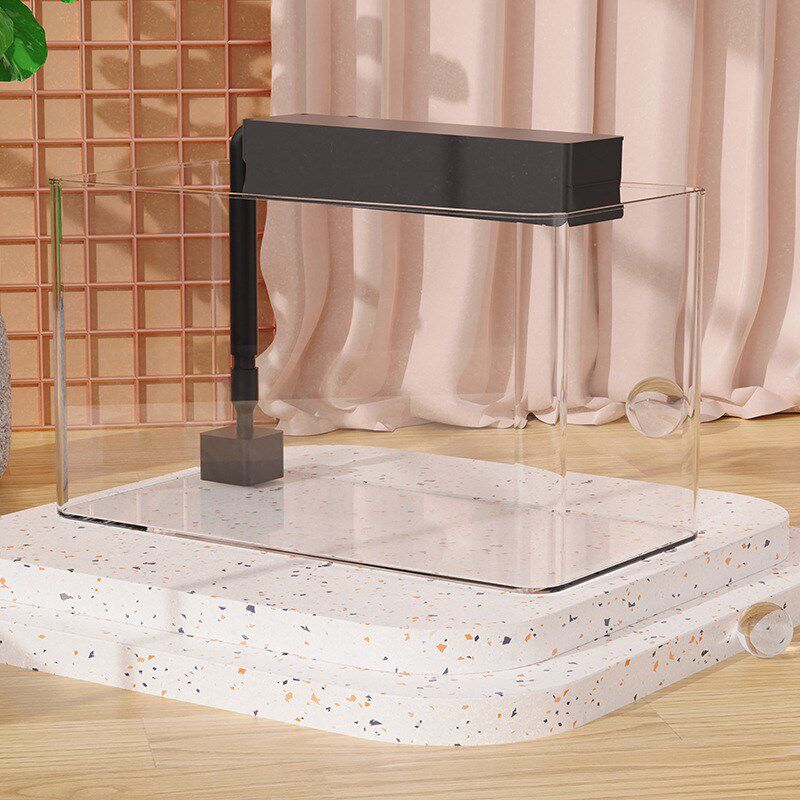 鱼缸过滤盒多功能增氧过滤器乌龟缸过滤内置顶部过滤上置静音