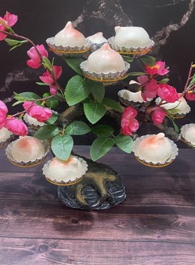 寿桃树摆件12孔18孔酒店礼品囍宴点缀个性创意装饰点心架餐具包邮