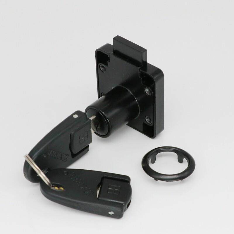 黑色抽屉锁/橱柜锁/柜门锁/家具锁/柜锁/-抽屉锁折钥匙