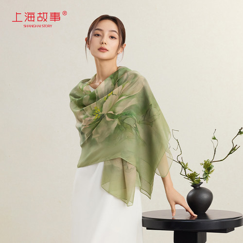 上海故事沙漠民族纱巾长巾披肩女