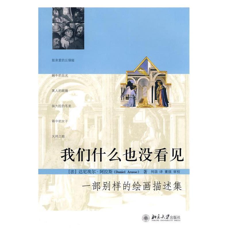 【正版书】 我们什么也没看见:一部别样的绘画描述集 [法]达尼埃尔·阿拉斯(Daniel Arasse) 著,何蒨　译,董强　审校 北京大学出版