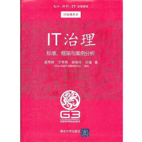 【正版书】 IT治理 标准、框架与案例分析 孟秀转,于秀艳,郝晓玲,孙强　著 清华大学出版社