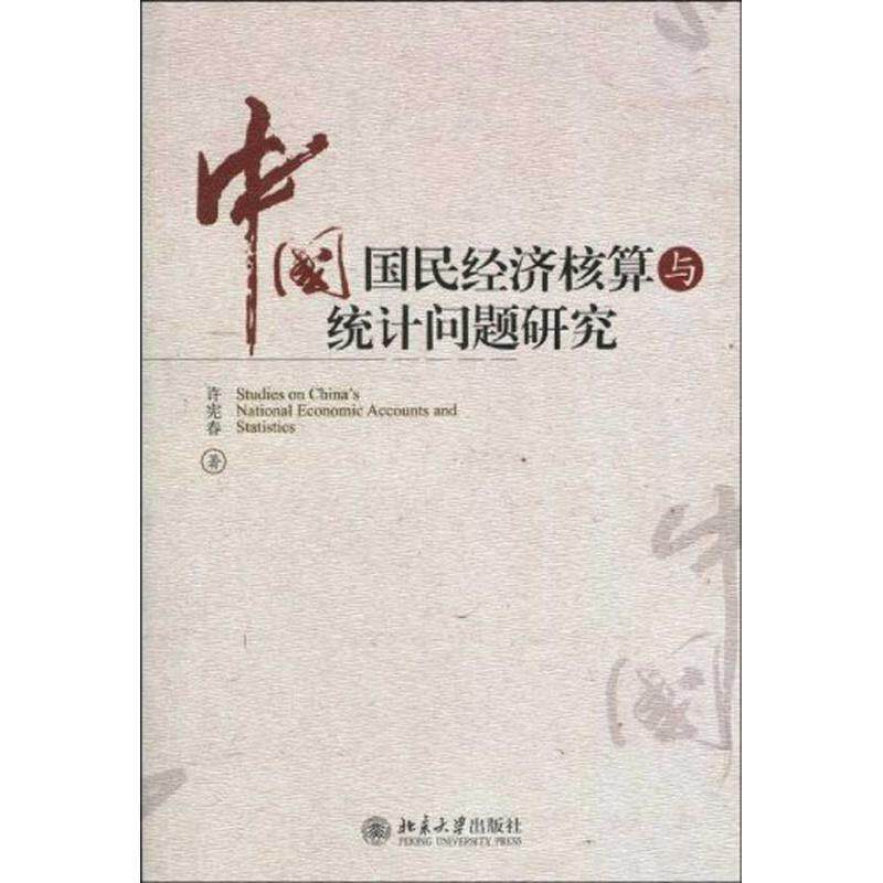【正版书】 中国国民经济核算与统计问题研究 许宪春　著 北京大学出版社