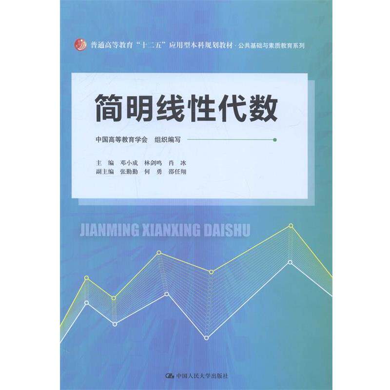 【正版书】 简明线性代数 邓小成　等主编 中国人民大学出版社
