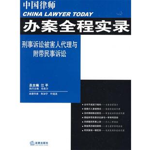 【正版书】 中国律师办案全程实录:刑事诉讼被害人代理与附带民事诉讼 朱加宁,叶连友 著 法律出版社