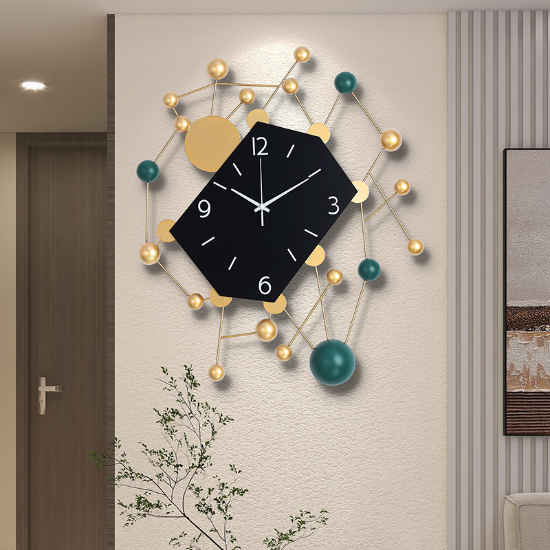 挂钟客厅个性创意时m尚家用艺术装饰钟表立体轻奢高档现代简约时