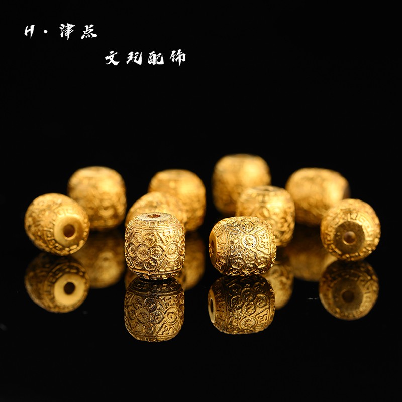 古法隔珠24K工艺黄金色