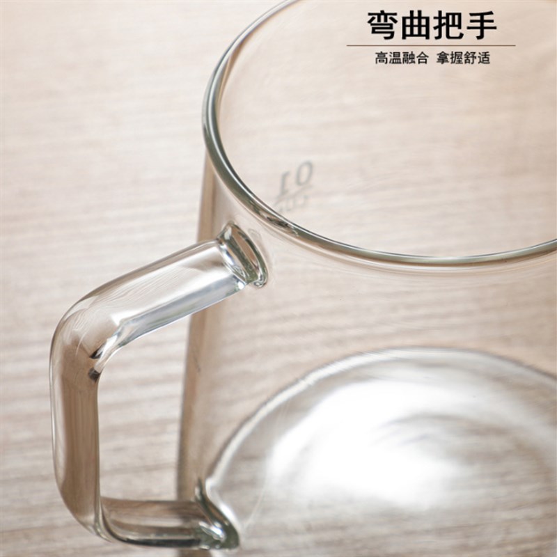 耐热玻璃咖啡壶分享壶下壶手冲咖啡刻度滴漏式P器具带相思木盖日