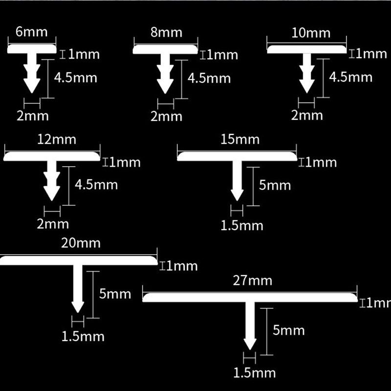装饰地板极窄收边条t型条铝合金柜门地面瓷砖门槛石压线窄压边条