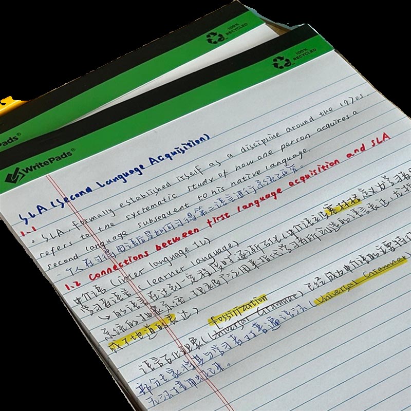 凯萨KAISA工厂直发 加长版A4拍纸本大学生草稿记录美式上翻本子