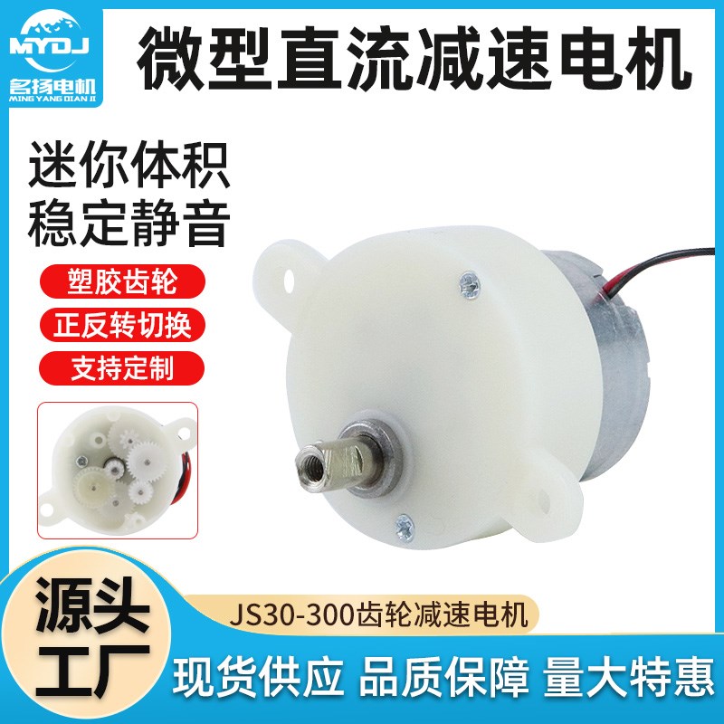 JS-30直流齿轮减速电机 机器人 工艺品 电动广告灯箱 6v马达3v 9v