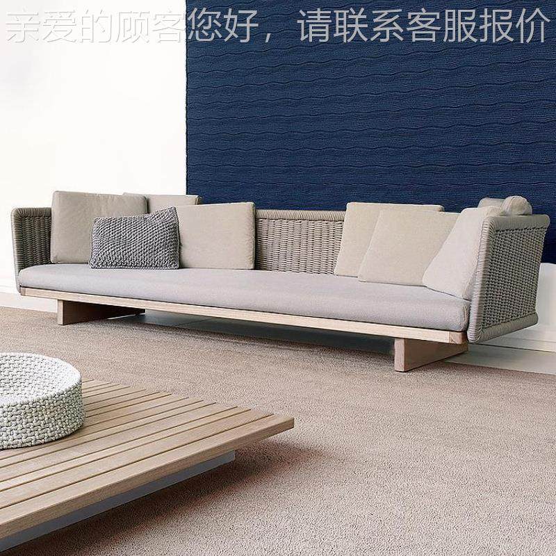 户发496外实木沙时尚客藤厅装沙发家具休闲样板间整庭院沙发组合,住宅家具,户外沙发,淘宝优惠券,粉丝福利购,淘宝优惠卷