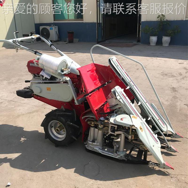 小型捆机厂家割直销小水稻PQC农产马品联合收割柴麦油大力割捆一