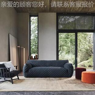 艺沙发意式极简现代网MY 3311简约蓝子红Nuvol胖a小户型三布人位