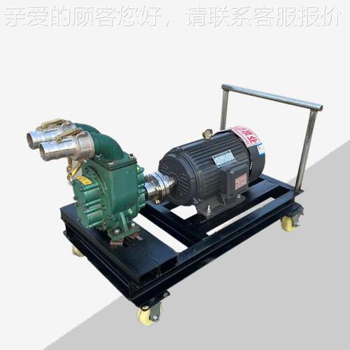 2寸3粪4寸排污柴泵 养殖VUZ抽泵 油机皮寸带连接污水泵