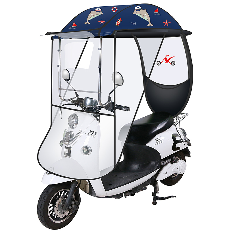 电动电瓶车雨棚新款摩托车雨棚挡风罩挡雨透明遮雨蓬自行车防雨伞