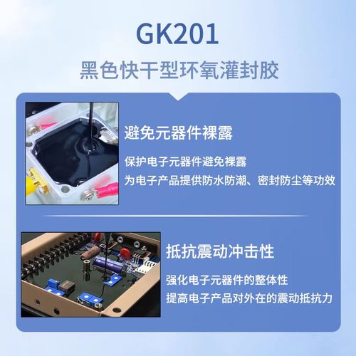 环氧树脂灌封胶电子胶防水黑色绝缘密封胶快干胶电路板电子灌封胶