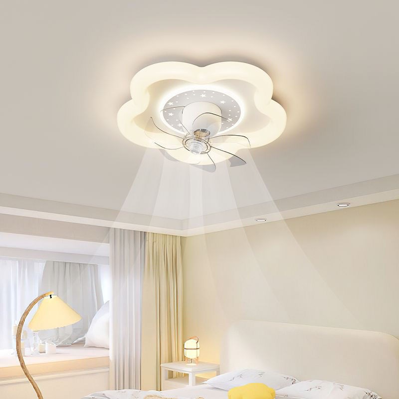 【防蓝光护眼】新款客厅奶油风扇吸顶灯全光谱卧室风扇灯360静音