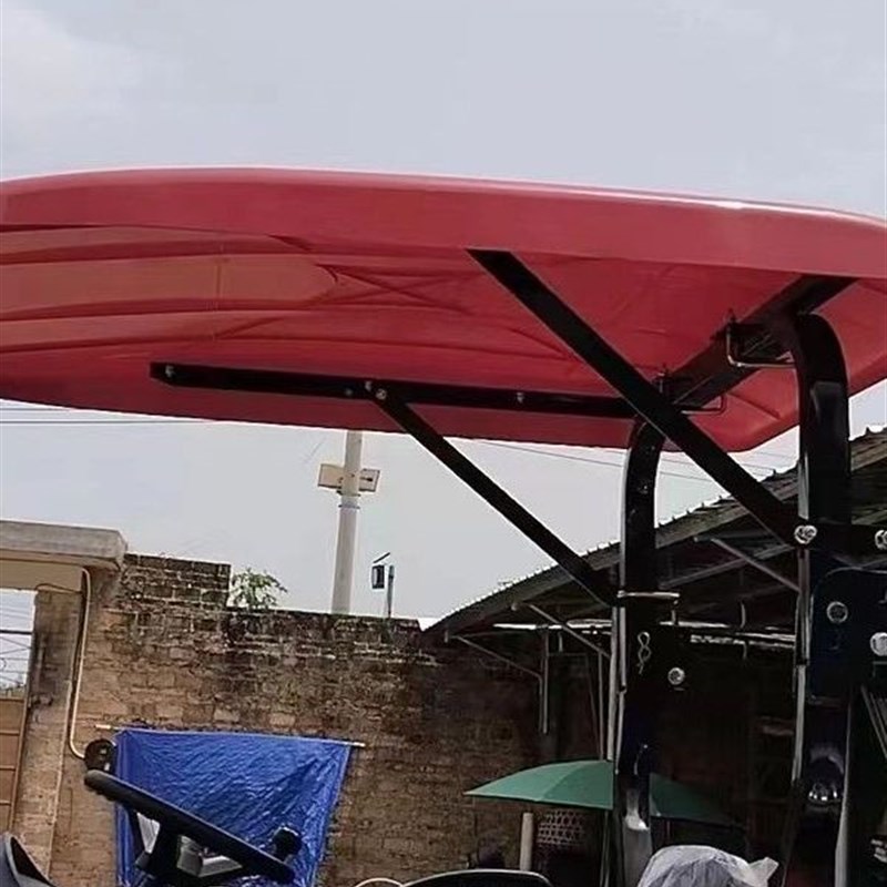 拖拉机遮阳棚东方红新款塑料四轮遮顶棚挡雨加厚支架泰山雨棚