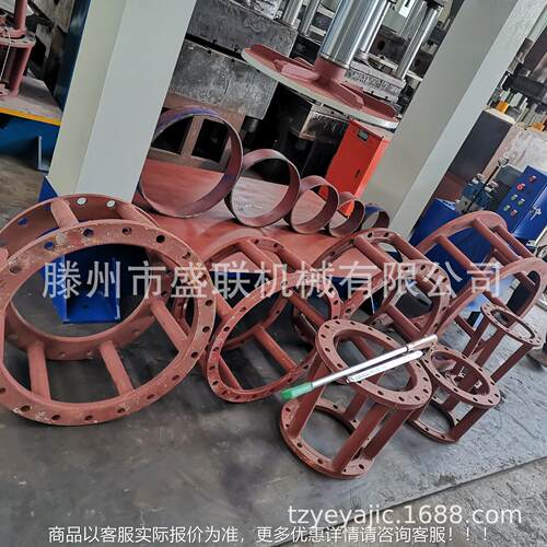 叉车、工程车轮按胎拆装 200YM200T吨压胎机 实装心轮胎拆机机需