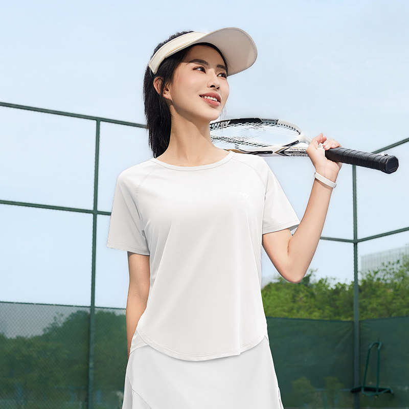 瑜伽服夏季薄款运动上衣健身女士圆领透气宽松速干衣短袖t恤9316