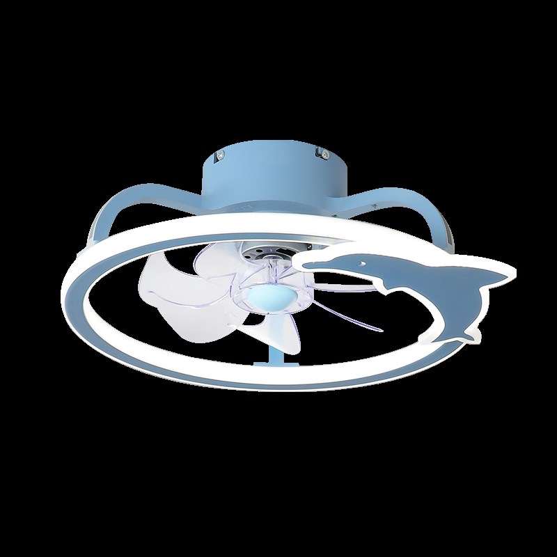 创意儿童风扇灯变频智能吸顶电扇灯家用公主卧室灯电风扇一体吊灯