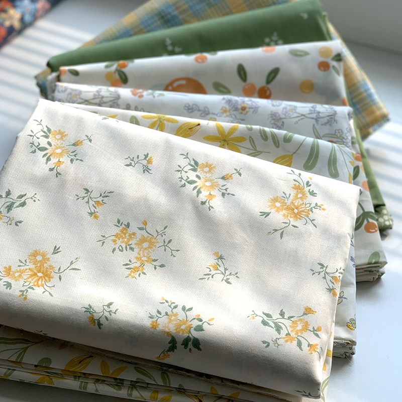 100全棉纯棉大块布头断版清仓处理40支斜纹布料